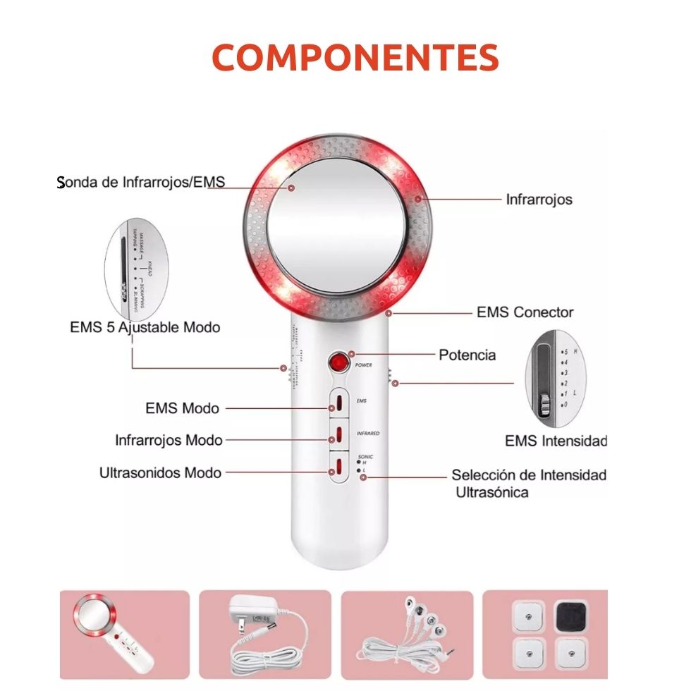 Masajeador Adelgazante Ultrasónico LipoPower™ Infrarrojo