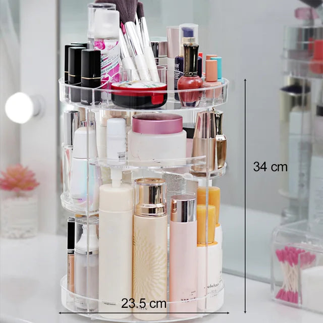Organizador de maquillaje - Cosmetiquero Giratorio 360 Grados