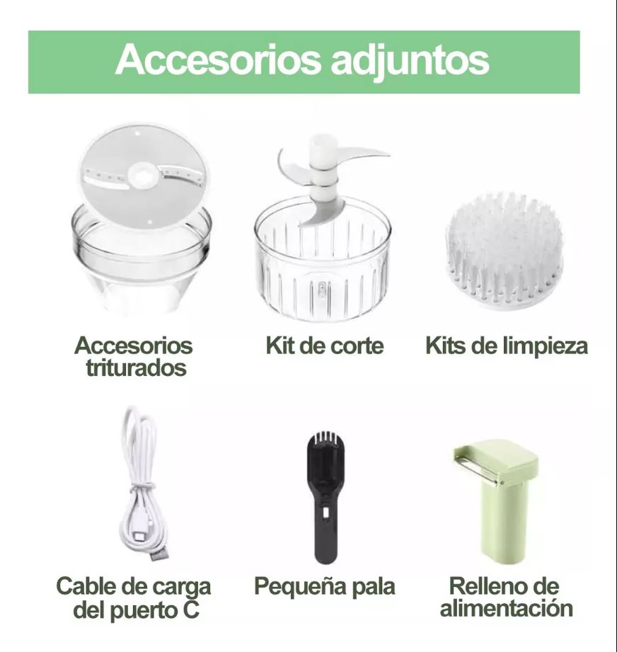 Picador Cortador Eléctrico 4 en 1 ChefExpress™