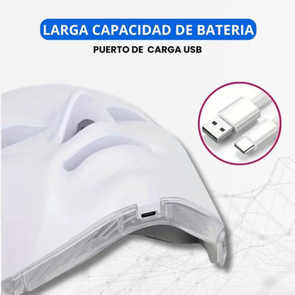 Máscara Rejuvenecedora 7 en 1 DermaBelle™ con Fototerapia