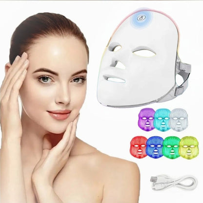 Máscara Rejuvenecedora 7 en 1 DermaBelle™ con Fototerapia