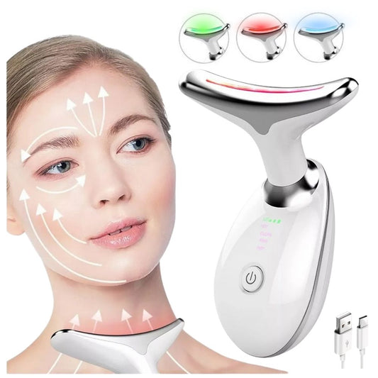 Reductor de papada y Rejuvenecedor GlowLift™ EMS, Calor y Fototerapia