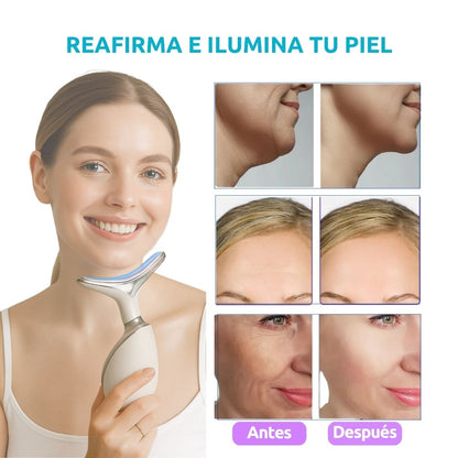 Reductor de papada y Rejuvenecedor GlowLift™ EMS, Calor y Fototerapia