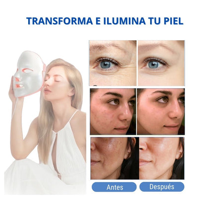 Máscara Rejuvenecedora 7 en 1 DermaBelle™ con Fototerapia