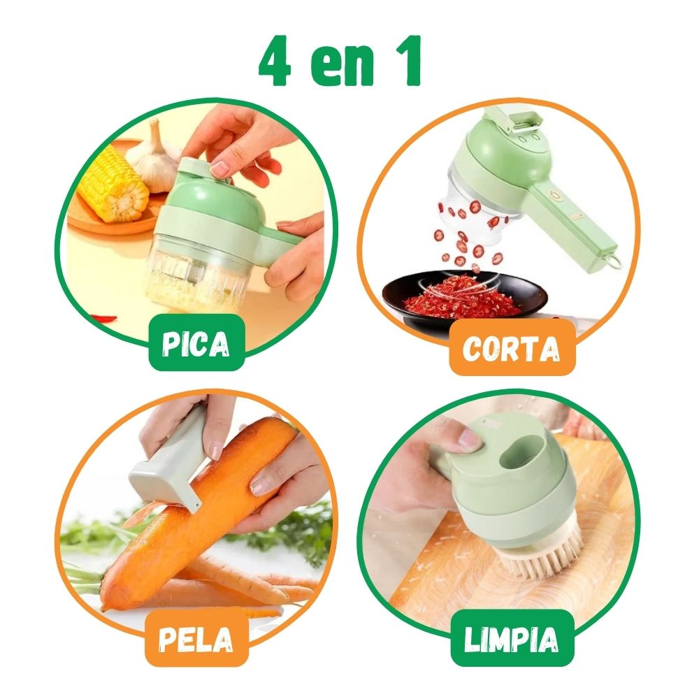 Picador Cortador Eléctrico 4 en 1 ChefExpress™
